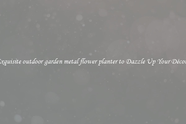 Exquisite outdoor garden metal flower planter to Dazzle Up Your Décor  