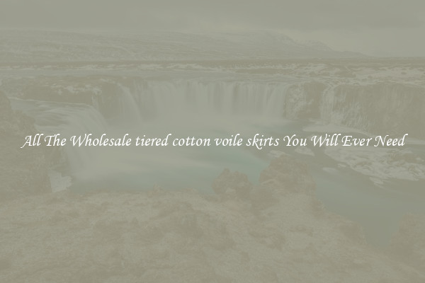 All The Wholesale tiered cotton voile skirts You Will Ever Need