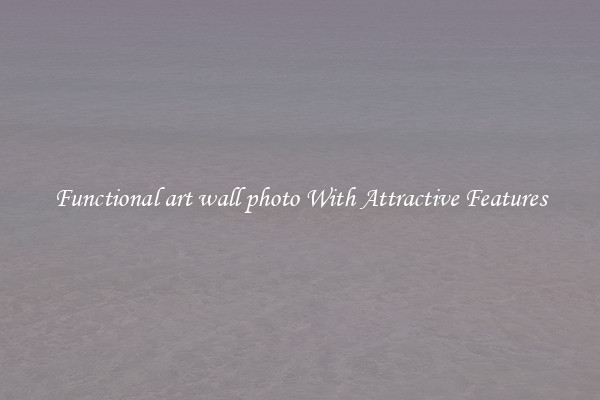 Functional art wall photo With Attractive Features