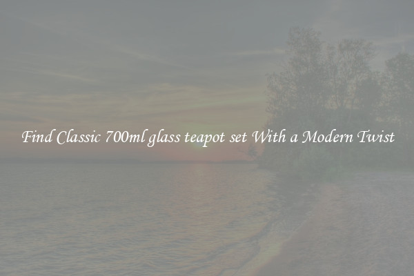 Find Classic 700ml glass teapot set With a Modern Twist
