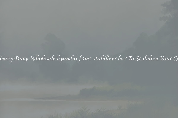 Heavy Duty Wholesale hyundai front stabilizer bar To Stabilize Your Car
