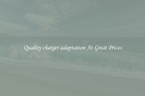 Quality charger adaptation At Great Prices
