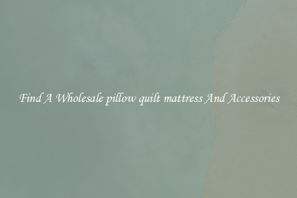 Find A Wholesale pillow quilt mattress And Accessories
