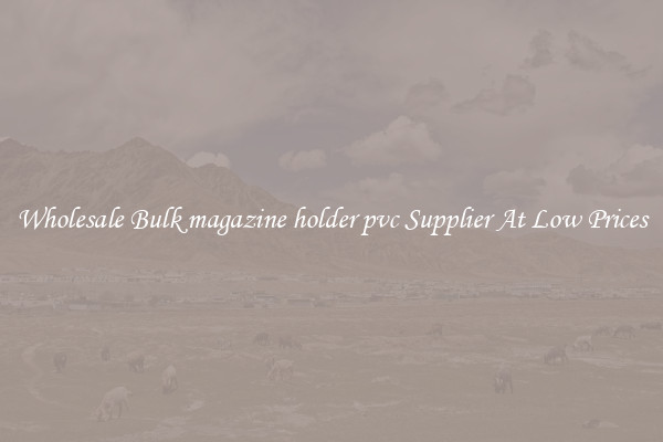 Wholesale Bulk magazine holder pvc Supplier At Low Prices