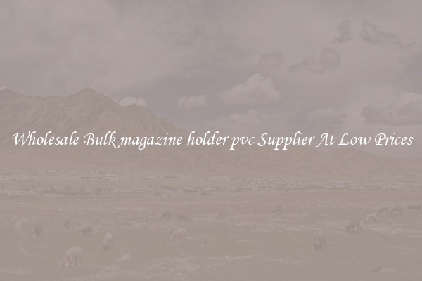 Wholesale Bulk magazine holder pvc Supplier At Low Prices
