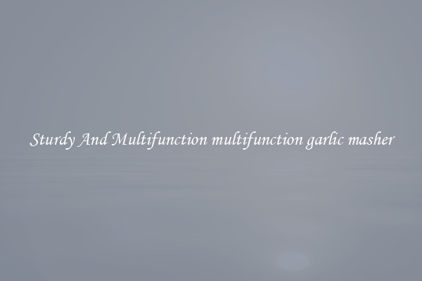 Sturdy And Multifunction multifunction garlic masher
