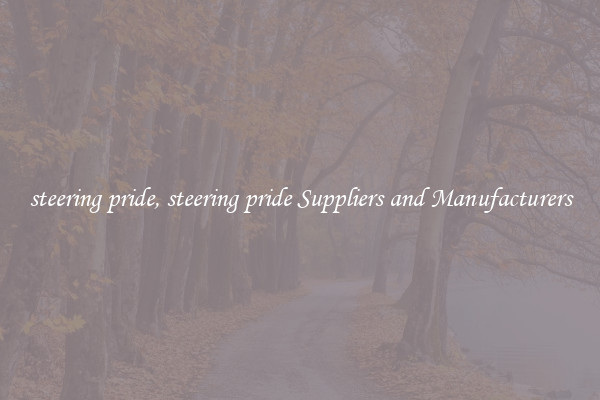 steering pride, steering pride Suppliers and Manufacturers